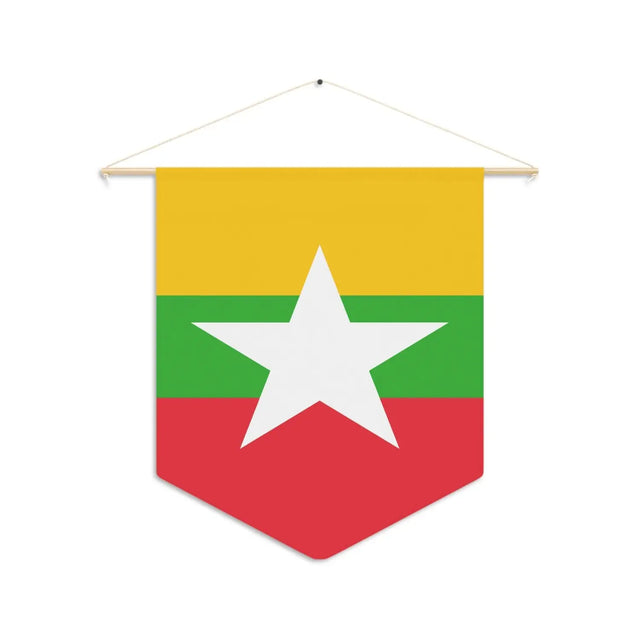 Fanion drapeau birmanie en polyester - pixelforma