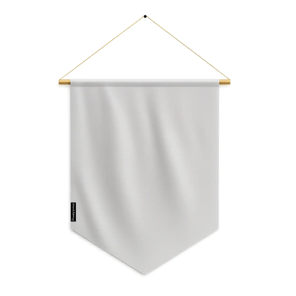 Fanion drapeau blanc en polyester à suspendre élégant