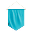 Fanion drapeau bleu polyester à suspendre usage extérieur