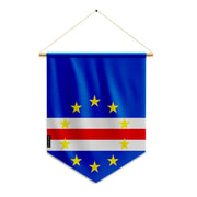 Fanion drapeau cap-vert polyester à suspendre résistant