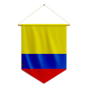 Fanion drapeau colombie polyester à suspendre résistant
