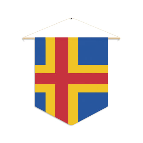 Polyester Åland Flag Hanging Pennant - Pixelforma