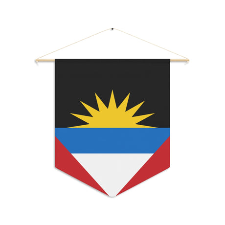 Antigua and Barbuda Flag Hanging Polyester Pennant - Pixelforma