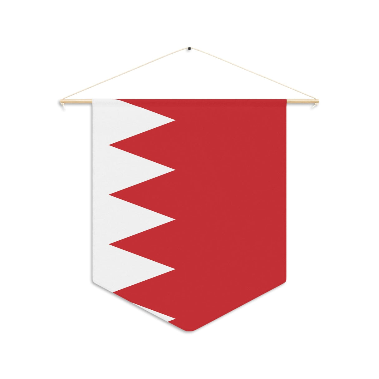Bahrain Flag Hanging Polyester Pennant - Pixelforma