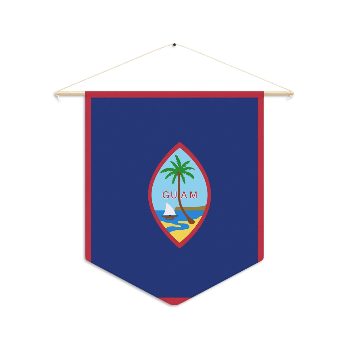 Guam Flag Hanging Polyester Pennant - Pixelforma