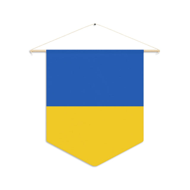 Fanion Drapeau de l'Ukraine à suspendre en polyester - Pixelforma