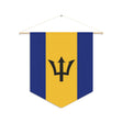 Polyester Barbados Flag Hanging Pennant - Pixelforma