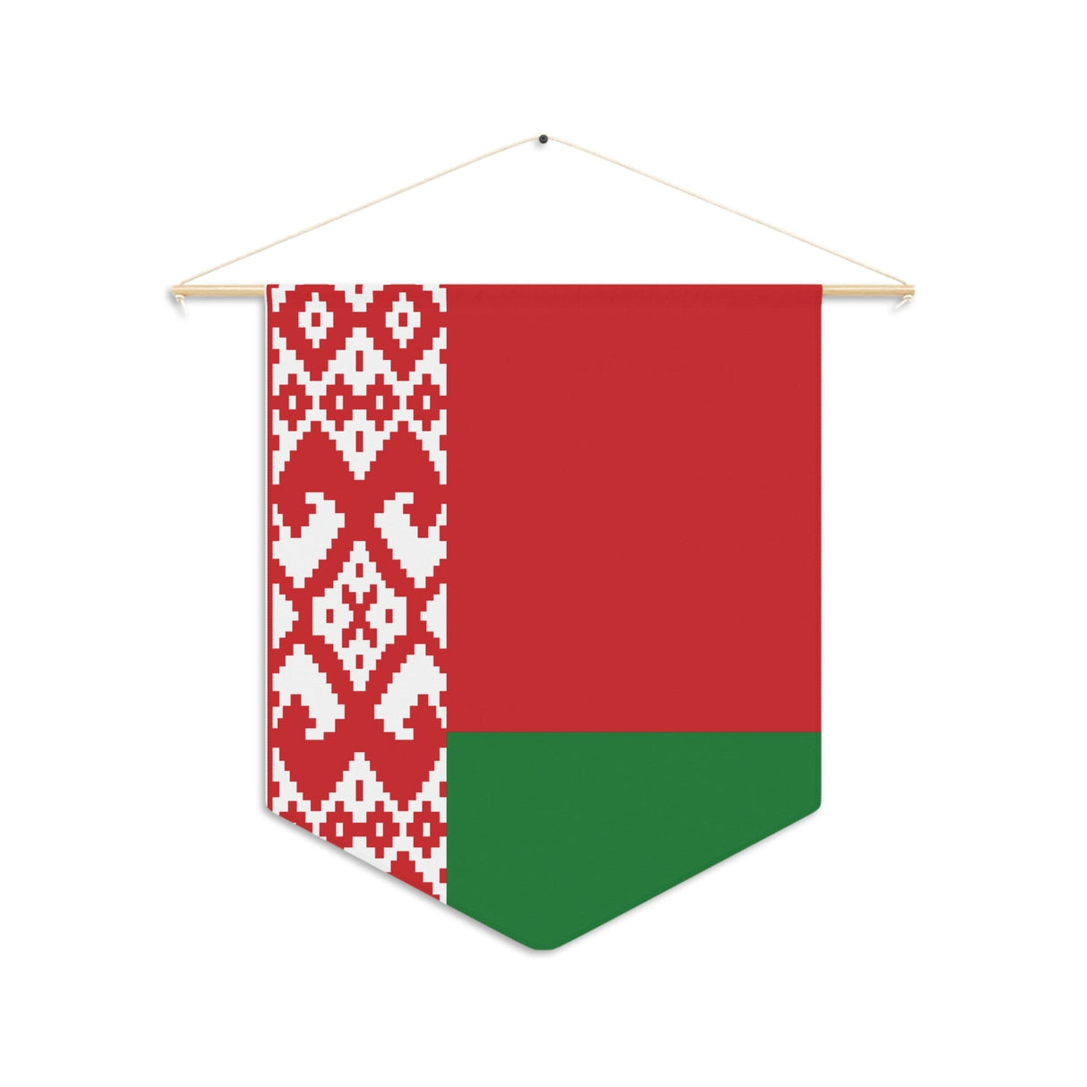 Belarus Flag Hanging Polyester Pennant - Pixelforma