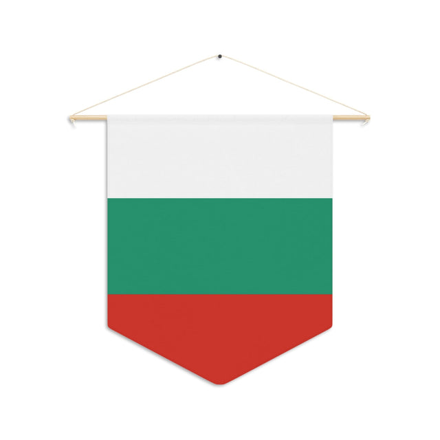 Bulgarian Flag Hanging Polyester Pennant - Pixelforma