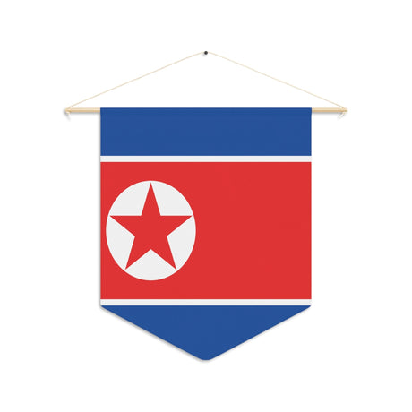 North Korea Flag Hanging Polyester Pennant - Pixelforma