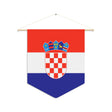 Croatian Flag Hanging Polyester Pennant - Pixelforma