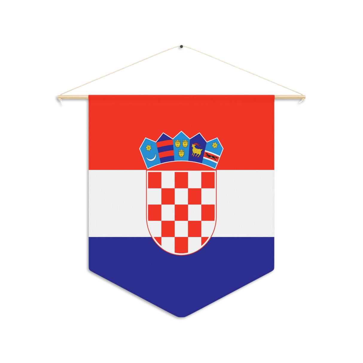 Croatian Flag Hanging Polyester Pennant - Pixelforma