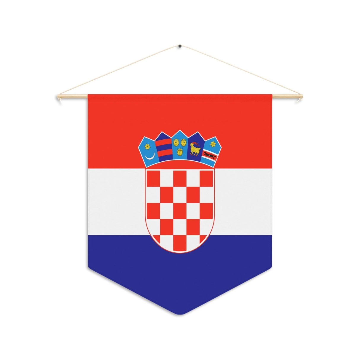 Fanion Drapeau de la Croatie à suspendre en polyester - Pixelforma