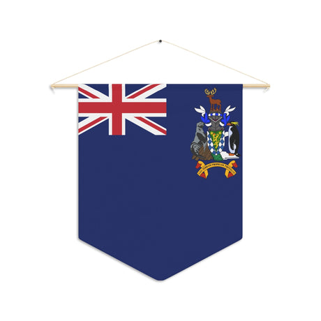 South Georgia and South Sandwich Islands Flag Hanging Polyester Pennant - Pixelforma