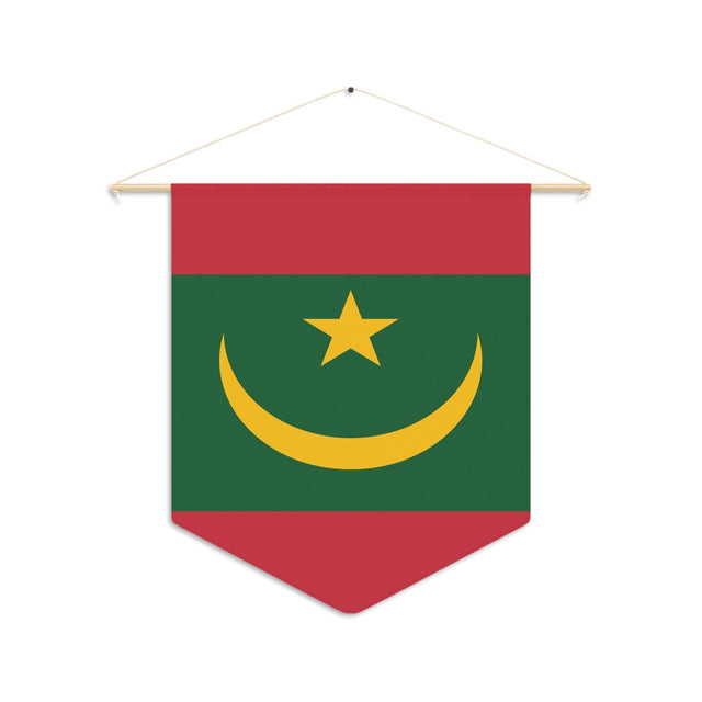 Fanion Drapeau de la Mauritanie à suspendre en polyester - Pixelforma