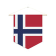Norway Flag Hanging Polyester Pennant - Pixelforma