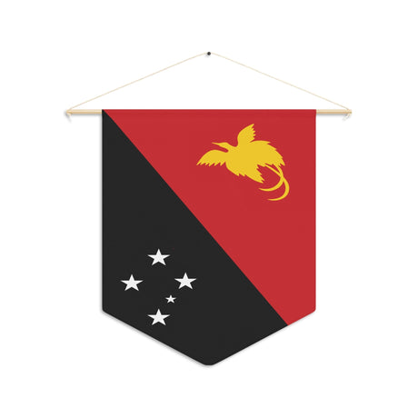 Papua New Guinea Flag Hanging Polyester Pennant - Pixelforma