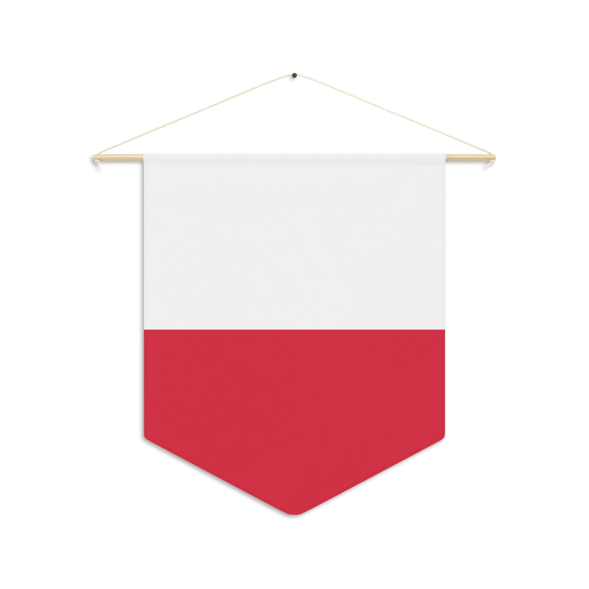 Poland Flag Hanging Polyester Pennant - Pixelforma