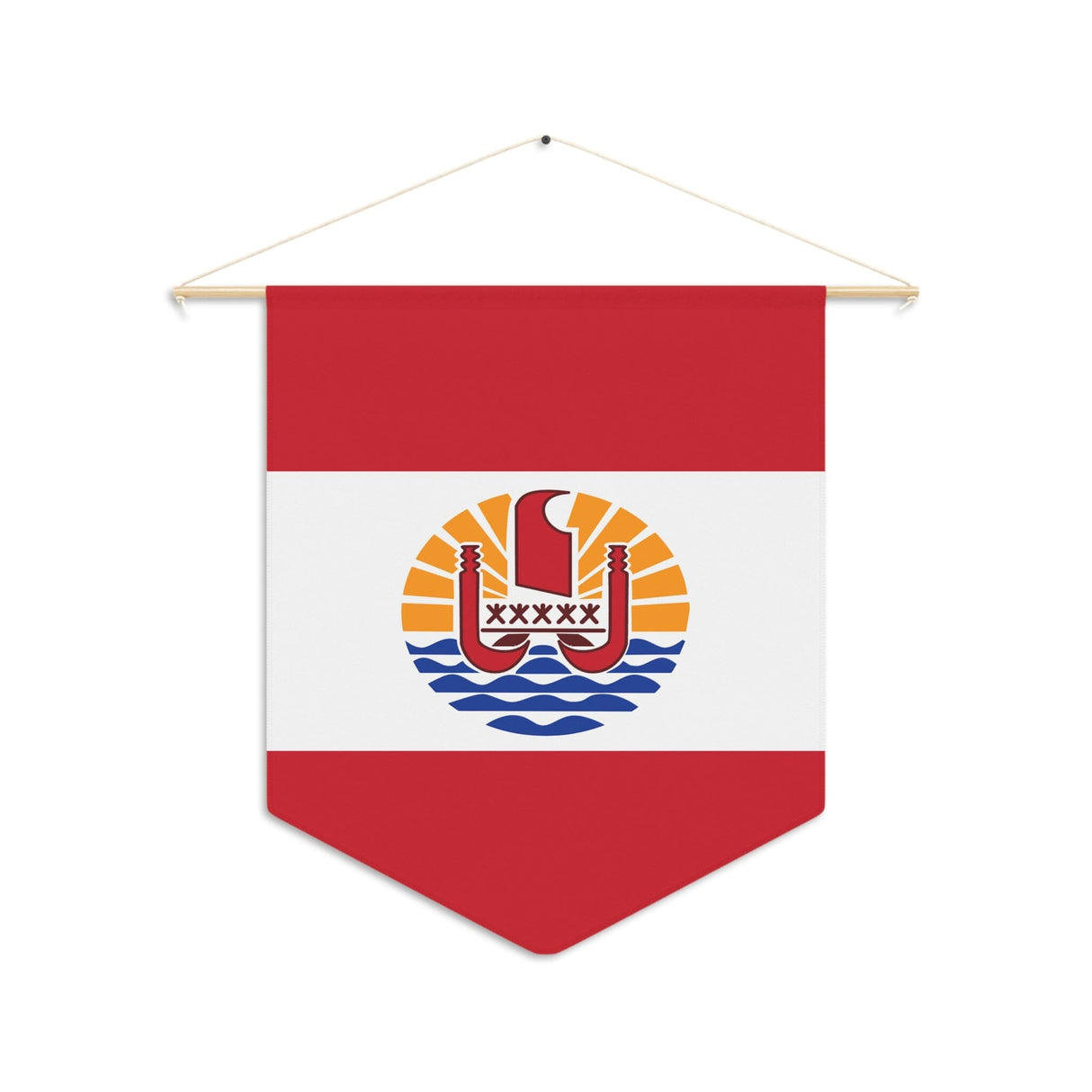 French Polynesia Flag Pennant to Hang in Polyester - Pixelforma