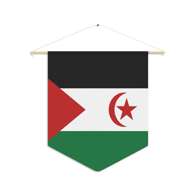 Pennant Flag of the Sahrawi Arab Democratic Republic to be hung in polyester - Pixelforma