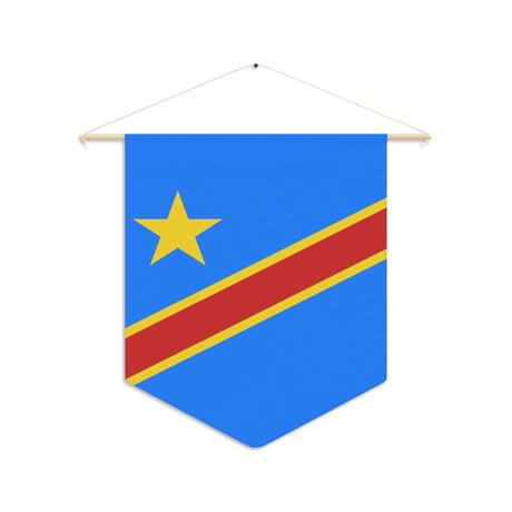 Flag of the Democratic Republic of the Congo Flag to Hang in Polyester - Pixelforma