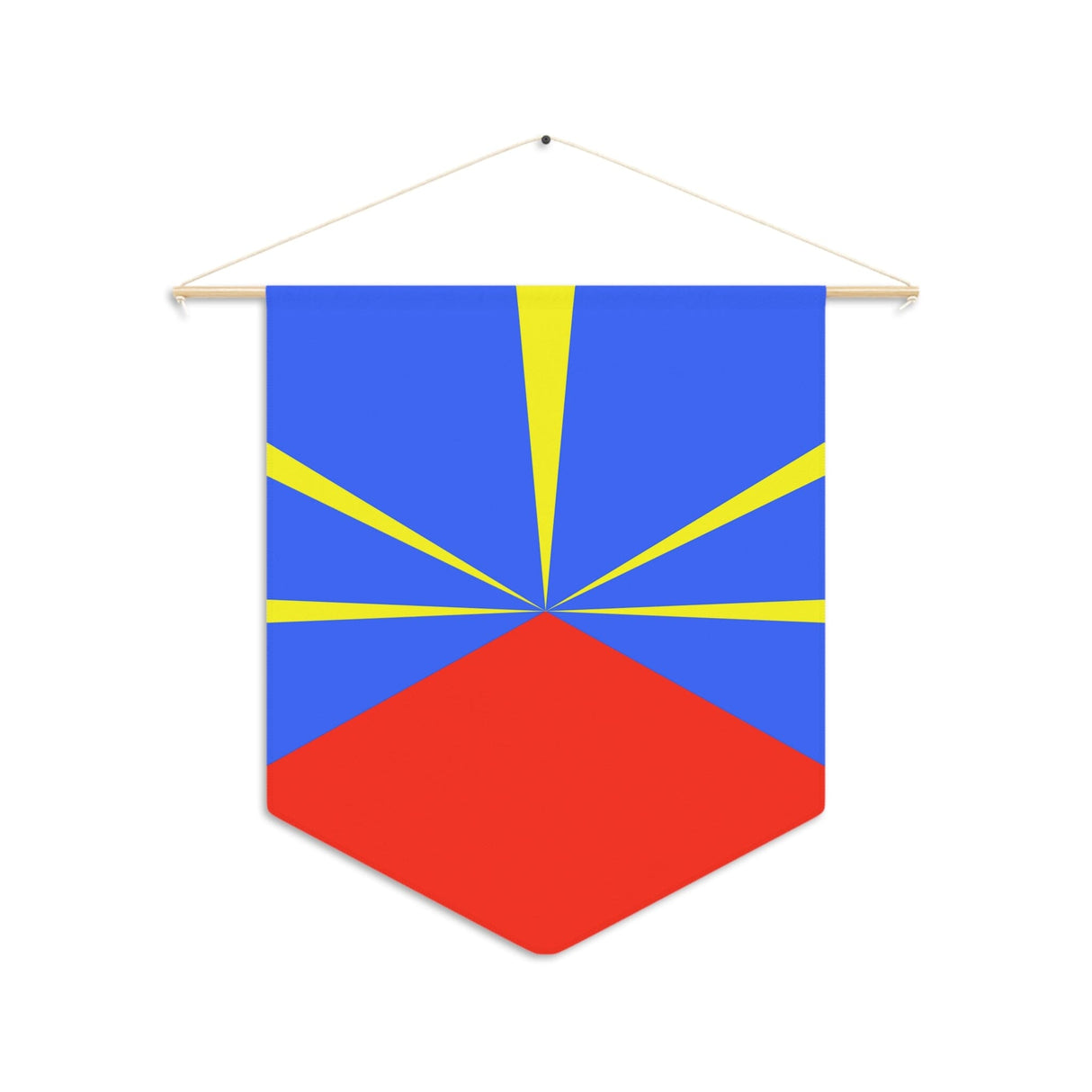 Reunion Island flag pennant to hang in polyester - Pixelforma