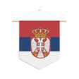 Serbian Flag Hanging Polyester Pennant - Pixelforma