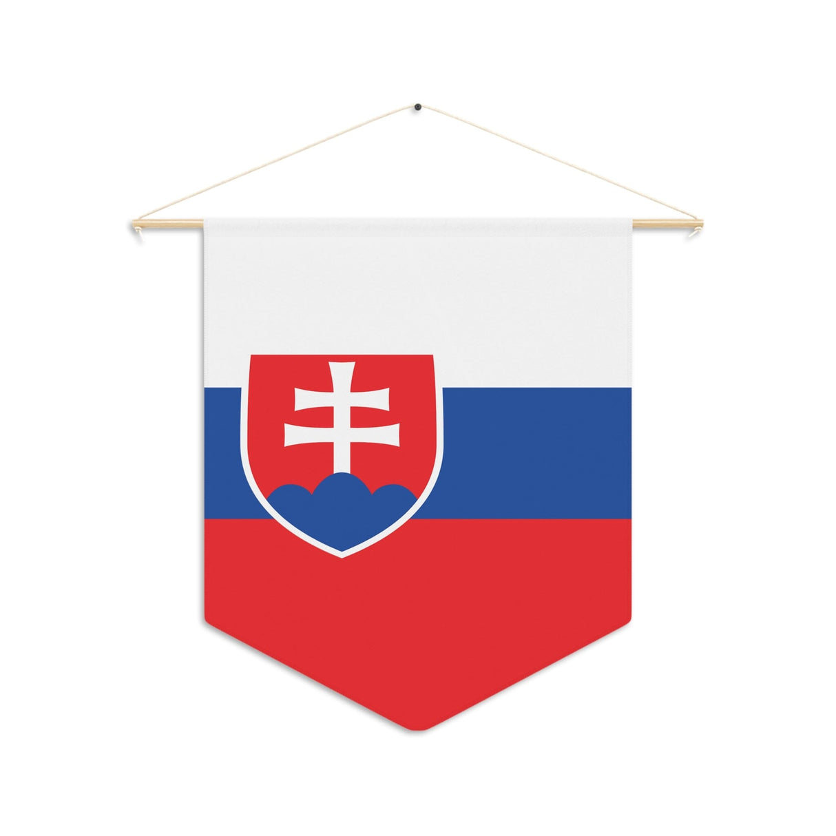 Slovak Flag Hanging Polyester Pennant - Pixelforma