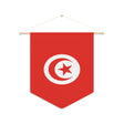 Tunisia flag pennant to hang in polyester - Pixelforma