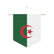 Algeria flag pennant to hang in polyester - Pixelforma