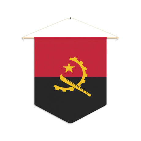Angola Flag Hanging Polyester Pennant - Pixelforma