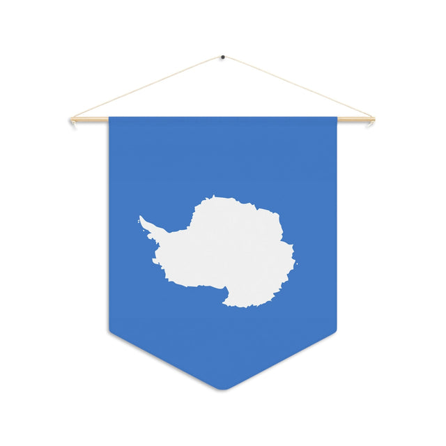 Antarctica Flag Hanging Polyester Pennant - Pixelforma