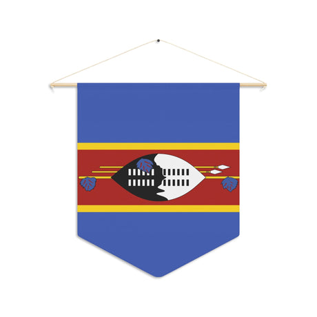 Polyester Eswatini Flag Hanging Pennant - Pixelforma