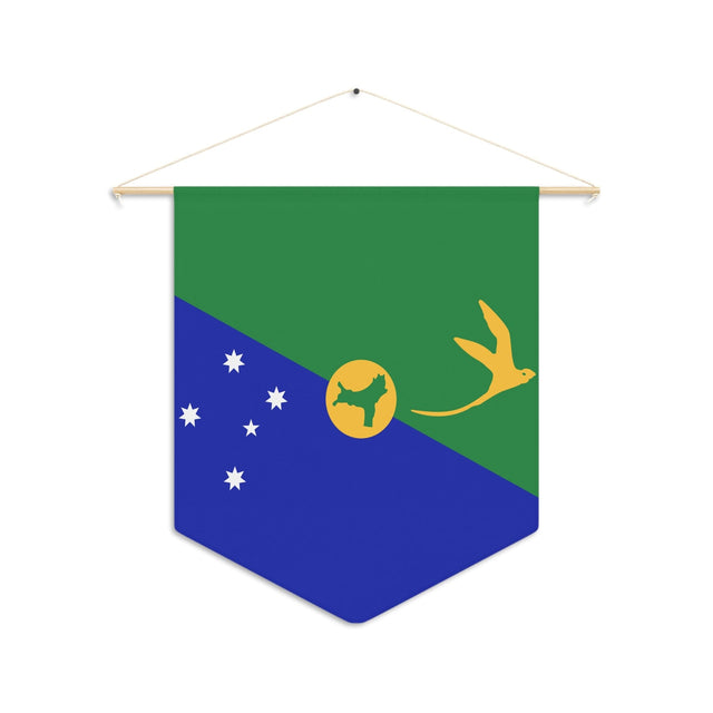 Christmas Island Flag Hanging Polyester Pennant - Pixelforma