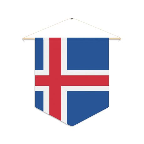 Iceland Flag Hanging Polyester Pennant - Pixelforma