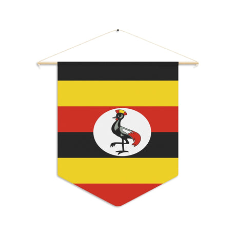 Uganda Flag Hanging Polyester Pennant - Pixelforma