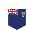 Flag of St. Helena, Ascension and Tristan da Cunha Hanging Polyester Pennant - Pixelforma