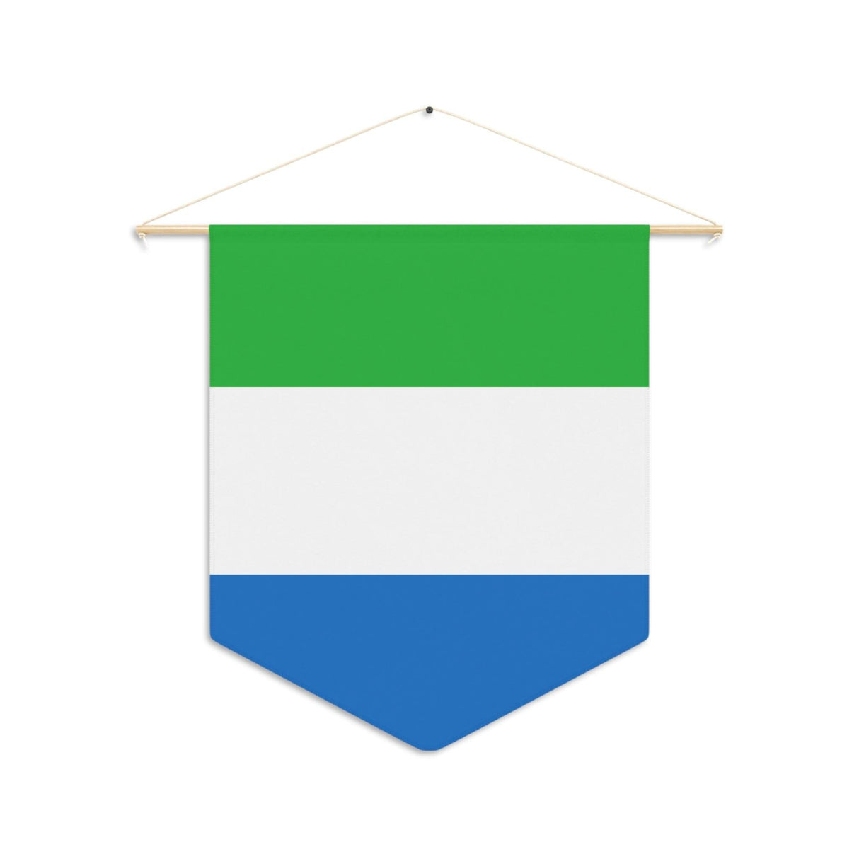 Fanion Drapeau de Sierra Leone à suspendre en polyester - Pixelforma