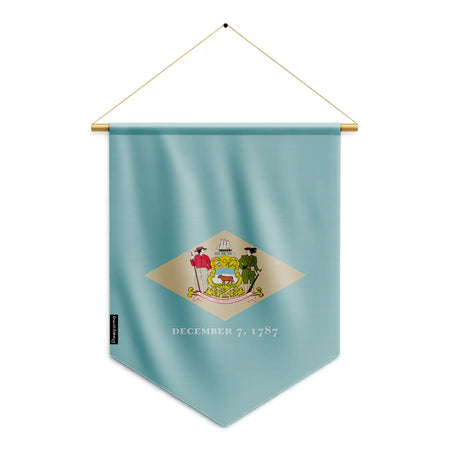 Fanion drapeau delaware en polyester à suspendre décoratif