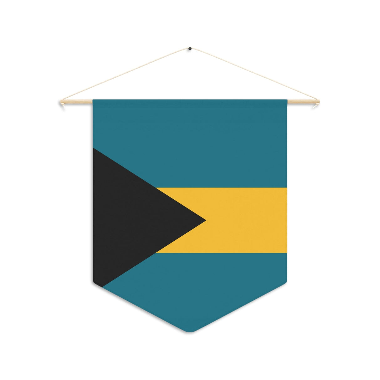 Polyester Hanging Bahamas Flag Pennant - Pixelforma