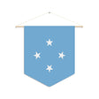 Flag of the Federated States of Micronesia Hanging Polyester Pennant - Pixelforma