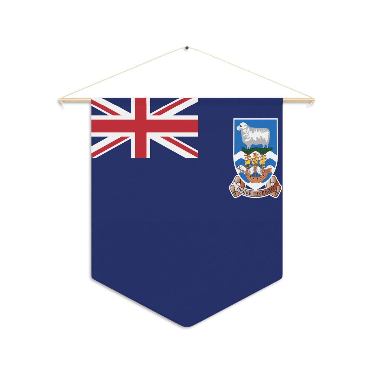 Falkland Islands Flag Hanging Polyester Pennant - Pixelforma
