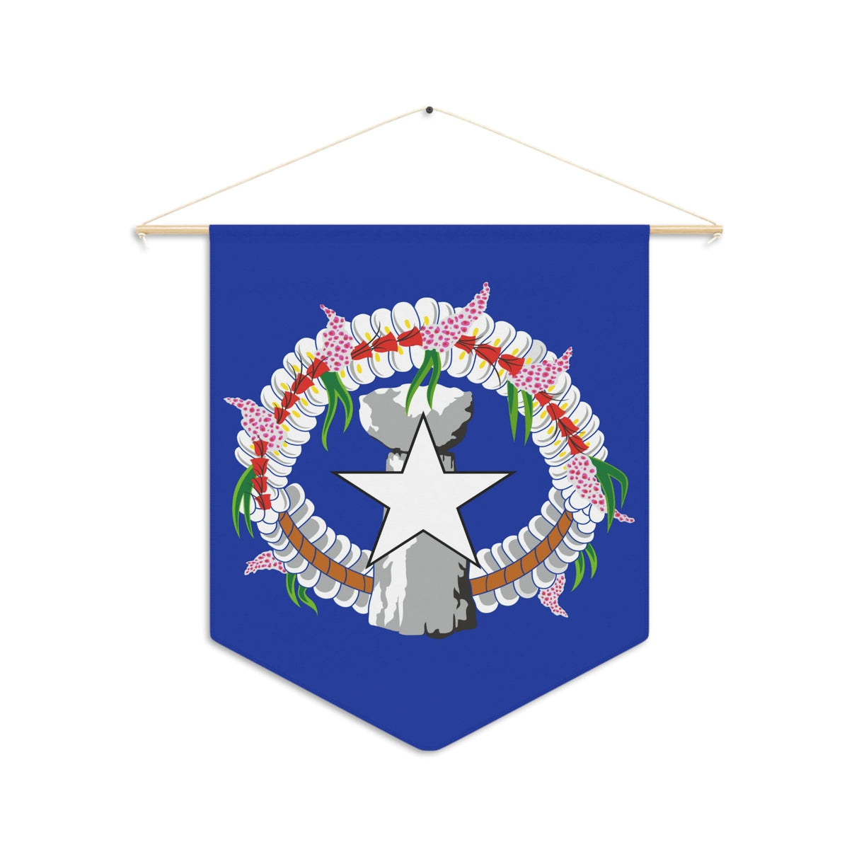 Northern Mariana Islands Flag Hanging Polyester Pennant - Pixelforma