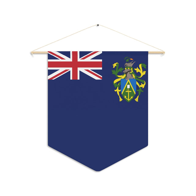 Pitcairn Islands Flag Hanging Polyester Pennant - Pixelforma