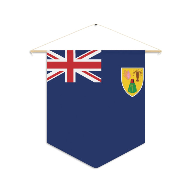Turks and Caicos Islands Flag Hanging Polyester Pennant - Pixelforma