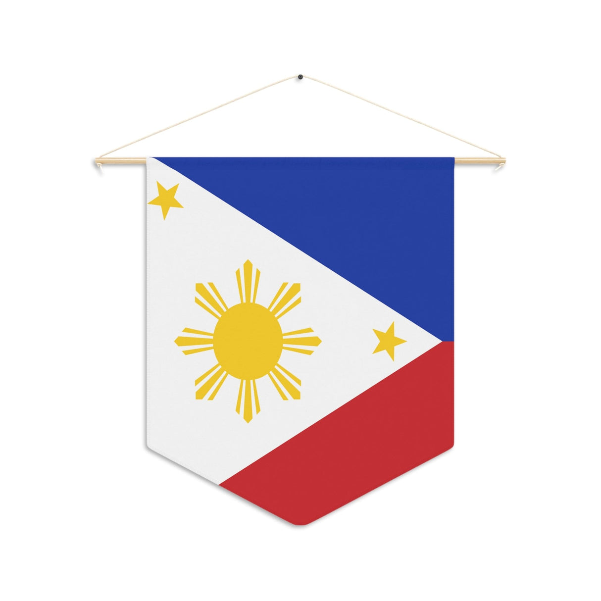 Polyester Philippine Flag Hanging Pennant - Pixelforma
