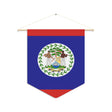 Belize Flag Hanging Polyester Pennant - Pixelforma