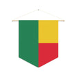 Benin Flag Hanging Polyester Pennant - Pixelforma