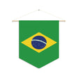 Brazil Flag Hanging Polyester Pennant - Pixelforma
