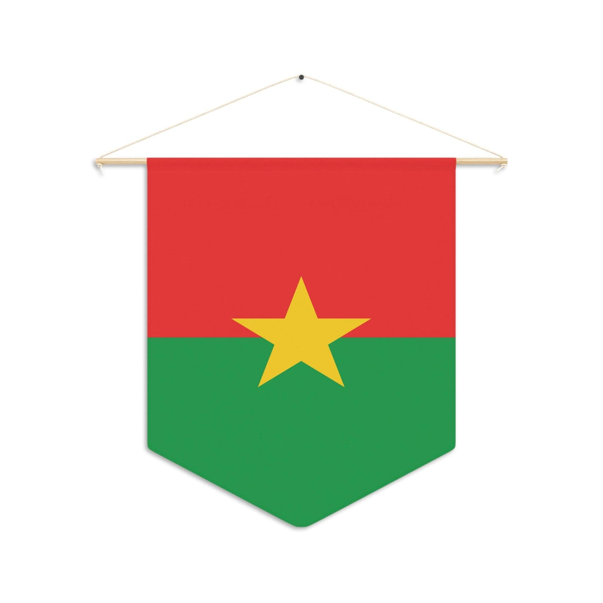 Fanion Drapeau du Burkina Faso à suspendre en polyester - Pixelforma